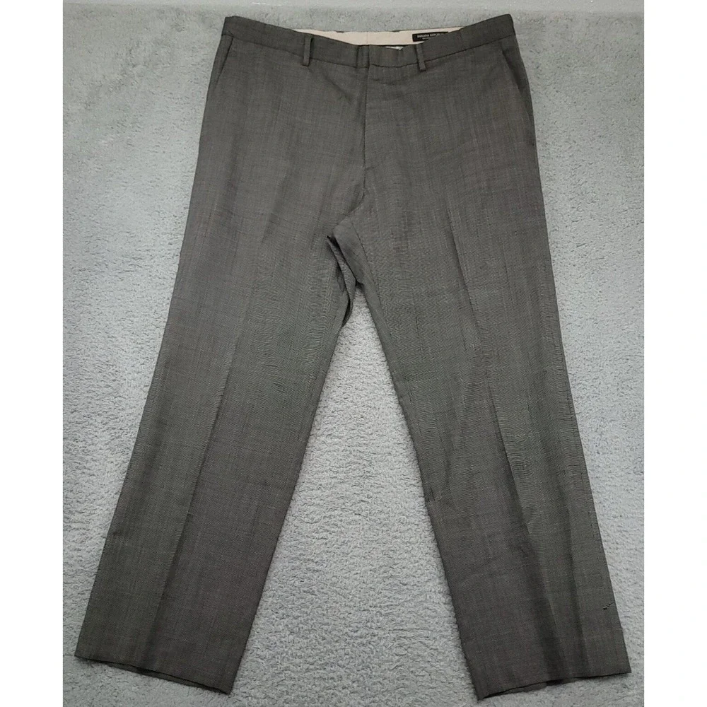 Banana Republic Tailored‎ Slim Suit Pants Mens 36x30 Grey Wool Blend EUC